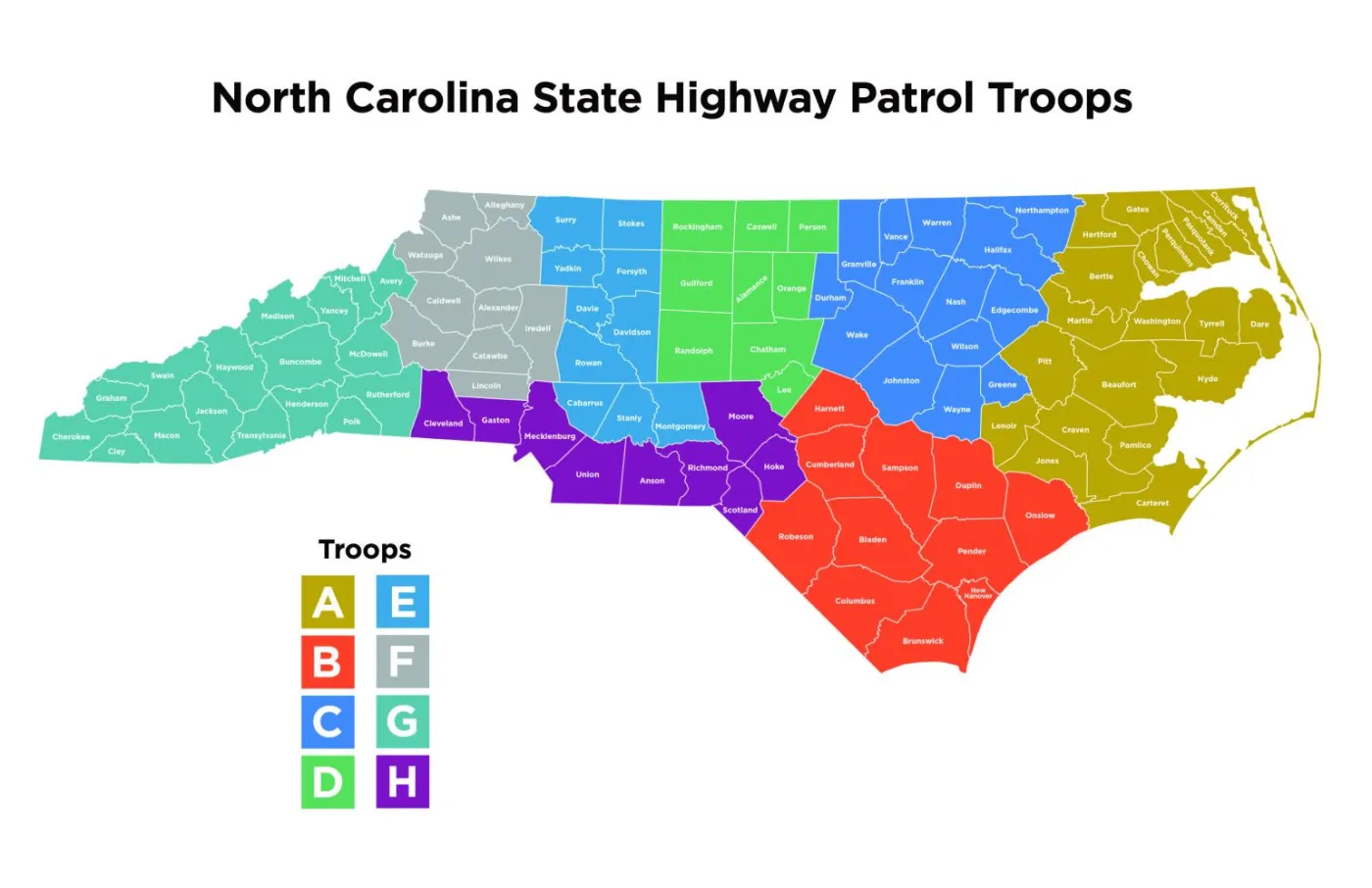 North Carolina State Highway Patrol Troops